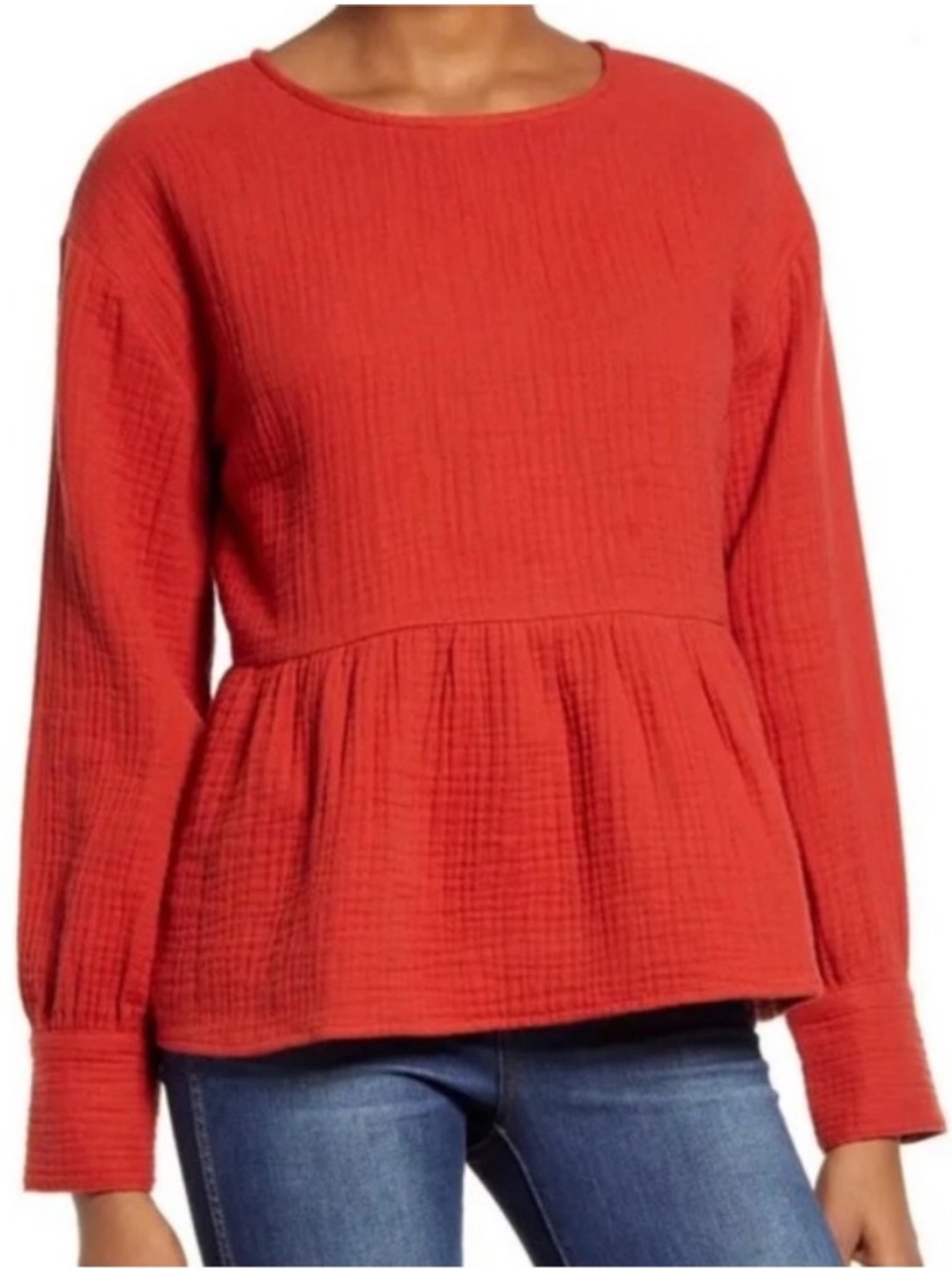 Madewell Lightspun Button Back Top Small